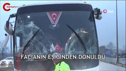 Şehirlerarası otobüste yolcuların yüreği ağzına geldi!