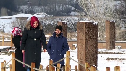 Tarihi Selçuklu Mezarlığı beyaza büründü - BİTLİS