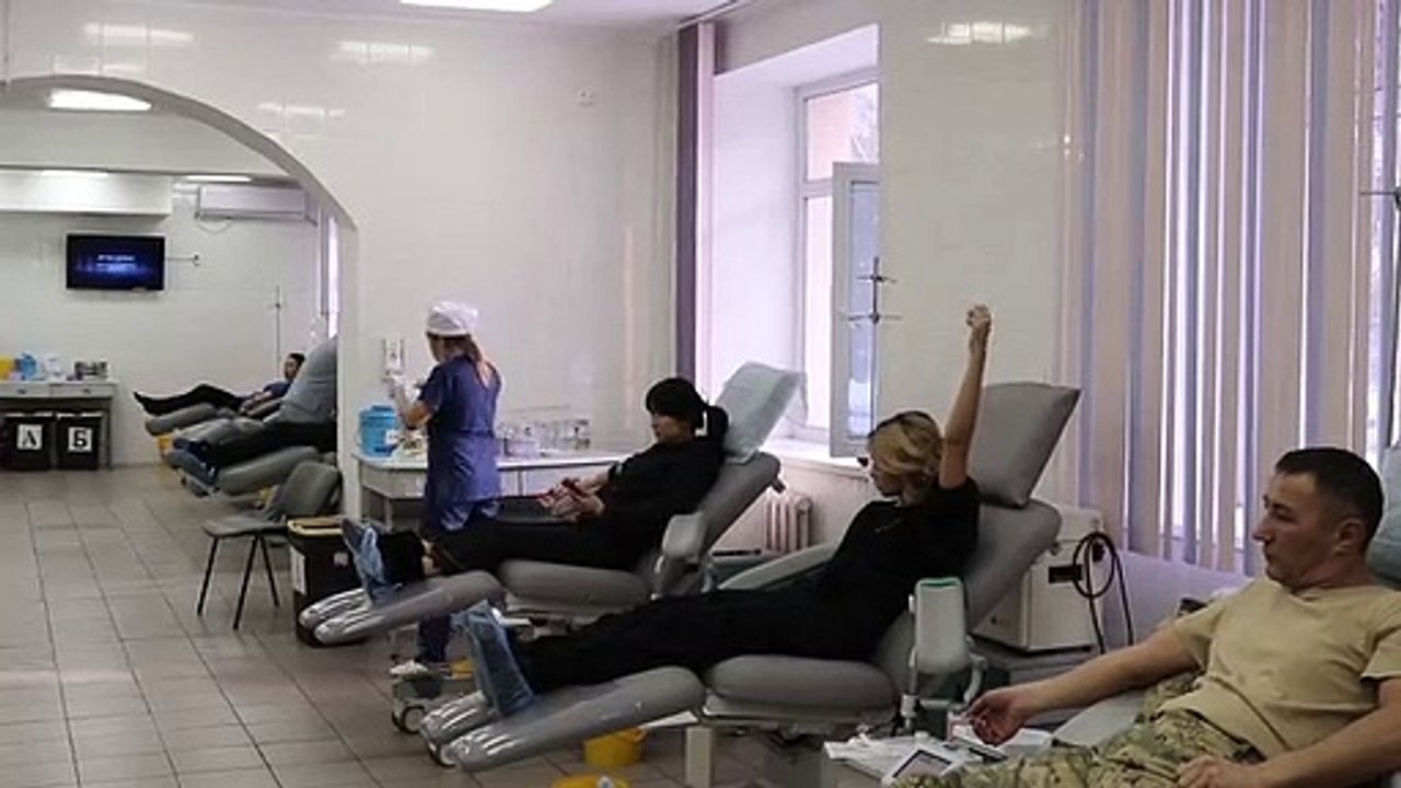 Plane Crash Survivors Receive Treatment at a Hospital in Kazakhstan