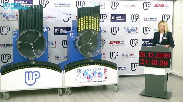 Sayısal Loto 28 Aralık 2019 sonuçları Milli Piyango tarafından belirlendi
