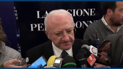 De Luca - Alleanze per le regionali (29.12.19)
