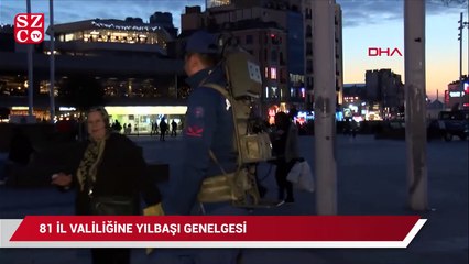 317 bin 121 personel yılbaşında alanlarda