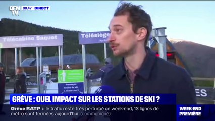 Dans cette station de ski, l'impact des grèves est limité grâce  la neige abondante et aux touristes étrangers