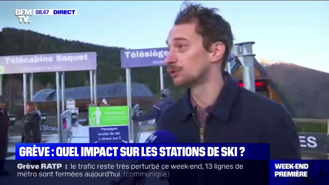 Dans cette station de ski, l'impact des grèves est limité grâce la neige abondante et aux touristes étrangers
