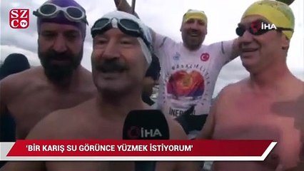 Buz gibi suyu görünce içleri kıpır kıpır oldu