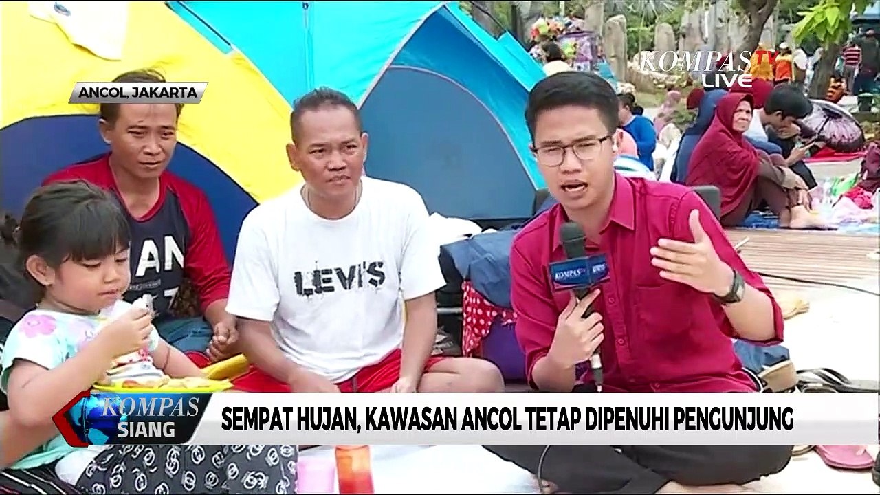 Suasana Liburan Akhir Tahun di Pantai Ancol