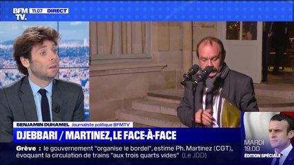 Grèves: le ton monte entre Jean-Baptiste Djebbari et Philippe Martinez