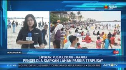 70 Ribu Pengunjung Padati Kawasan Ancol