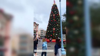 Andrea Duro y Juan Betancourt disfrutan del parque Universal Studios