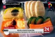EEUU: Investigación revela que varios pasajeros enferman por comida de aviones