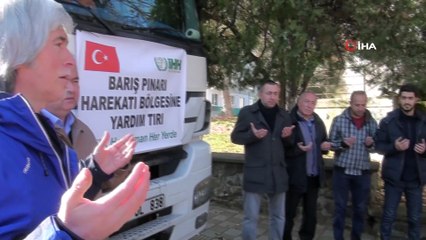 Kütahyalı hayırseverlerden Suriye'ye insani yardım
