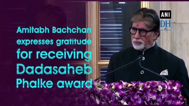 Amitabh Bachchan expresses gratitude for receiving Dadasaheb Phalke award