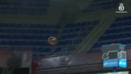 El Real Madrid se pone a punto con una sesión de tiro en el Palau