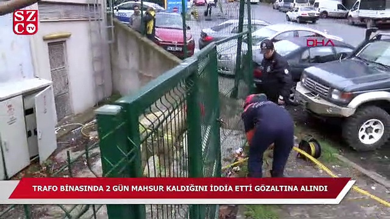 Şişli'de akılalmaz olay! Trafo binasında 2 gün mahsur kaldı, gözaltına alındı...