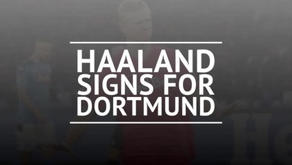 Haaland signs for Dortmund
