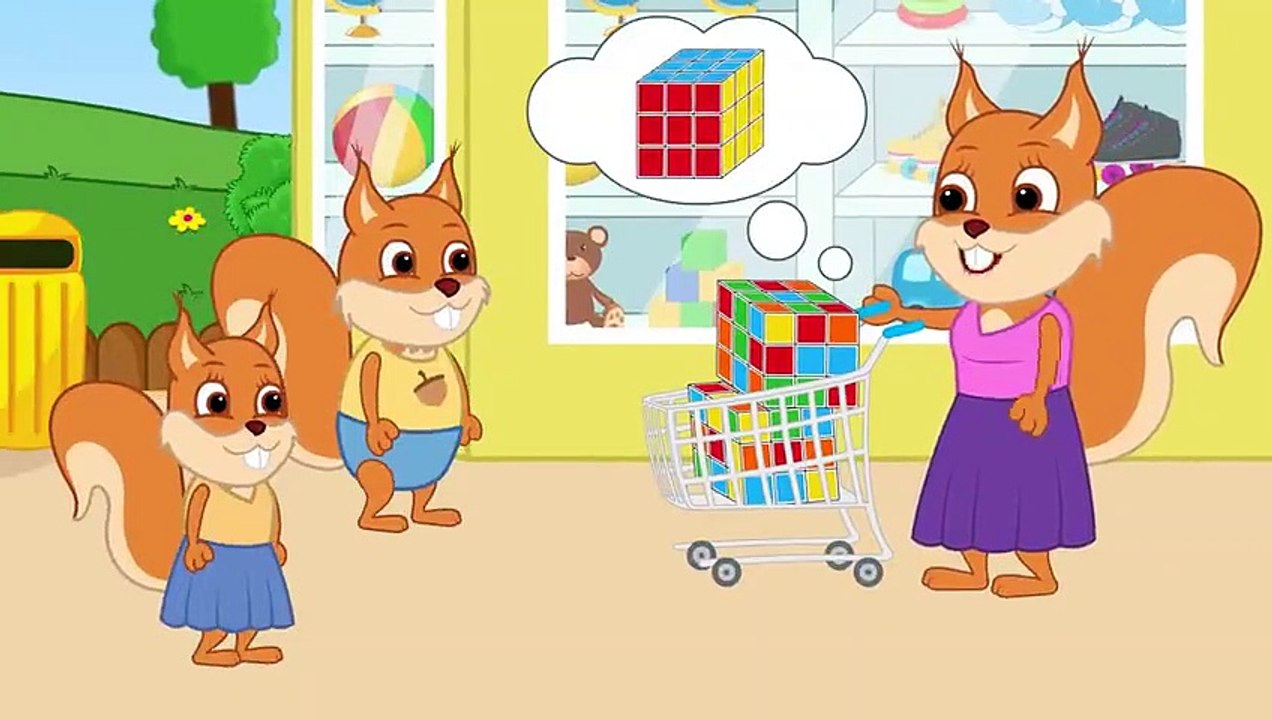 Famille d'Écureuil - Maison en Carton Dessin Animé 2019 en Français