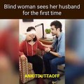 A blind girl sees her boyfriend first time || See what happens next
