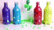 Learn Colors Balloons Coca Cola Bottles, Oddobos Pj Masks Balls Beads for Kids