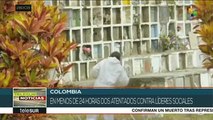 Colombia: asesinan a familiares del líder social Fabio Montero