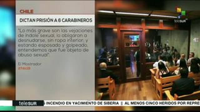 Chile: dictan prisión preventiva para seis carabineros