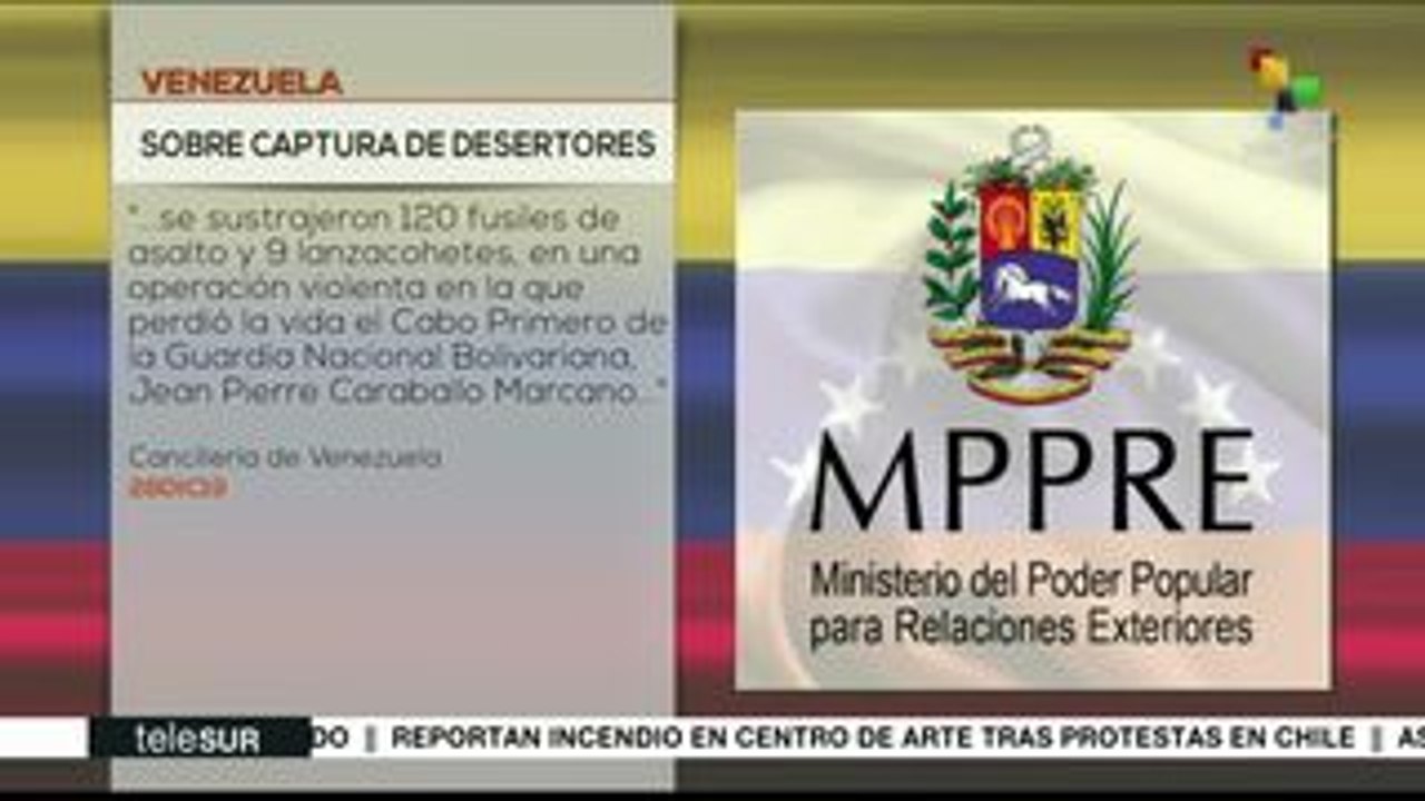 Venezuela solicita a Brasil la entrega de militares desertores