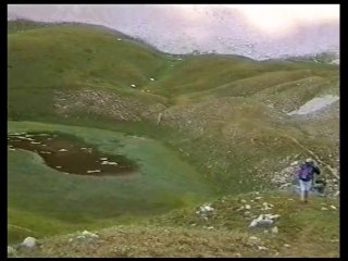 Le lac Lauzon (1950 m) depuis la Jarjatte (1287 m)