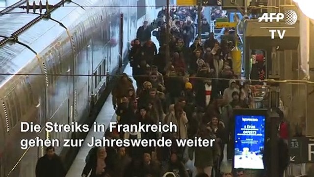 Streiks in Frankreich gehen über Jahreswende weiter