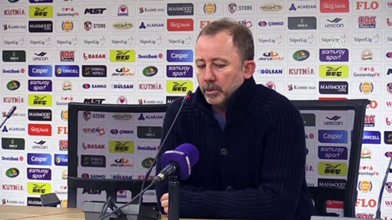 Gaziantep Futbol Kulübü-BtcTurk Yeni Malatyaspor maçının ardından - Sergen Yalçın - GAZİANTEP
