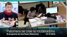 Esther Palomera se cree la nueva Ana Rosa mandando callar a Monedero y San Sebastián