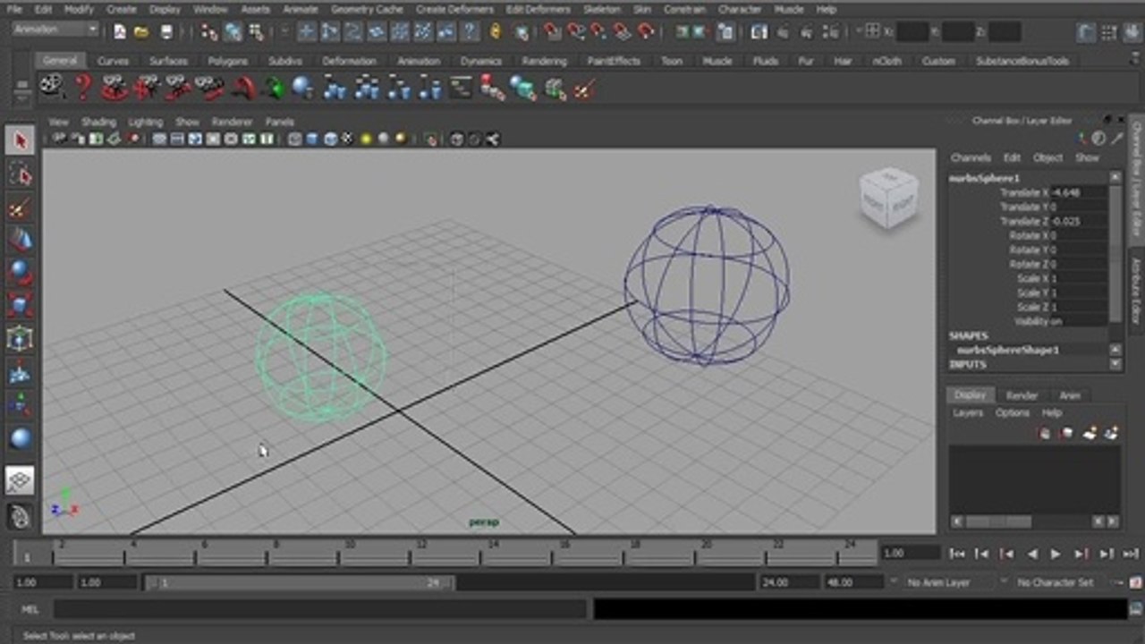 Autodesk Maya Animasyon Yapımı Bölüm 2 Kamera Navigasyonu ve  nesne oluşturma