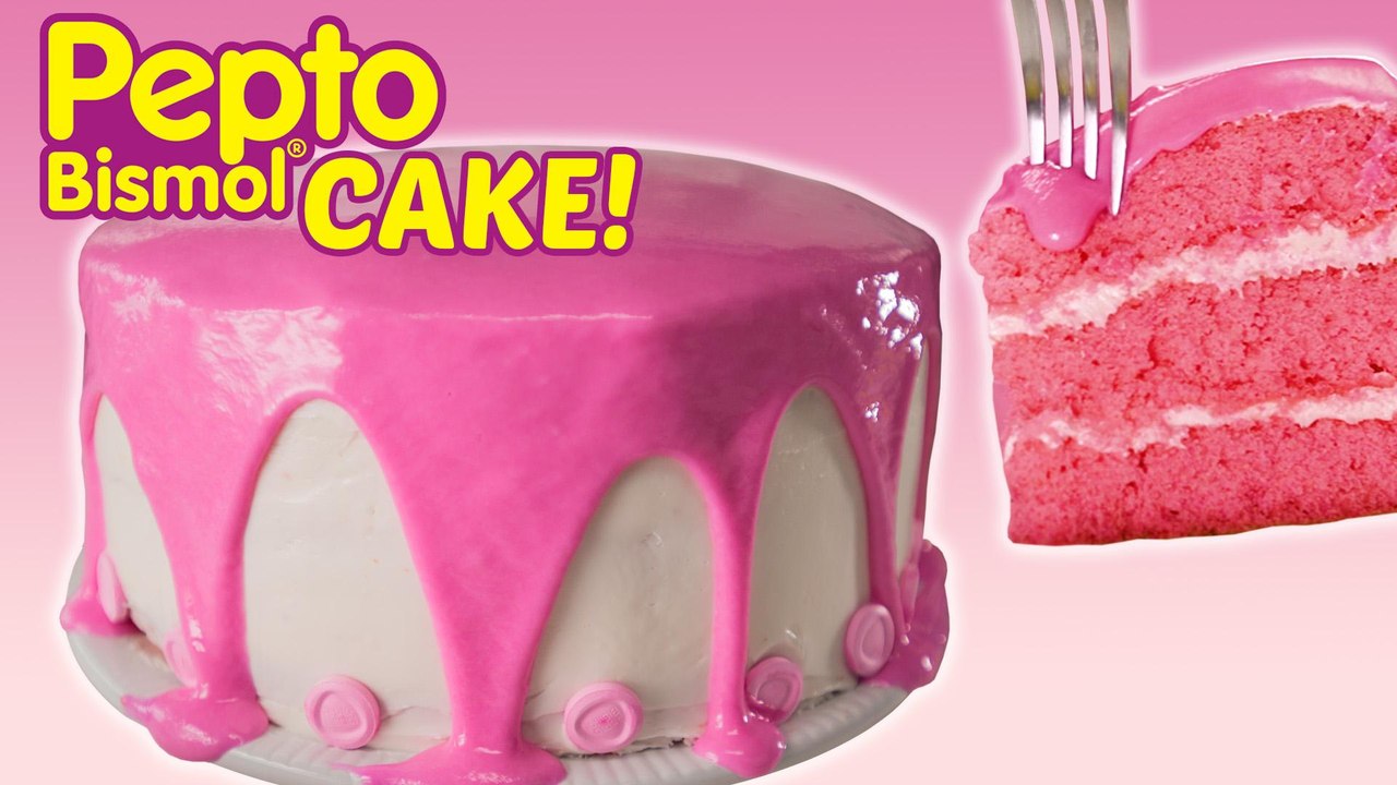 How to Make Pepto Bismol Cake video Dailymotion
