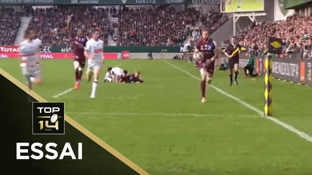 TOP 14 - Essai Scott HIGGINBOTHAM (UBB) - Pau - Bordeaux-Bègles - J12 - Saison 2019/2020