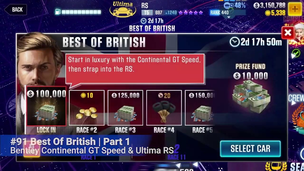 #91 CSR Racing 2 | Best of British | Part 1/2 | Bentley Continental GT Speed & Ultima RS