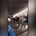 Colapsan las escaleras mecánicas del Metro de Roma dejando una treintena de hinchas del CSKA heridos