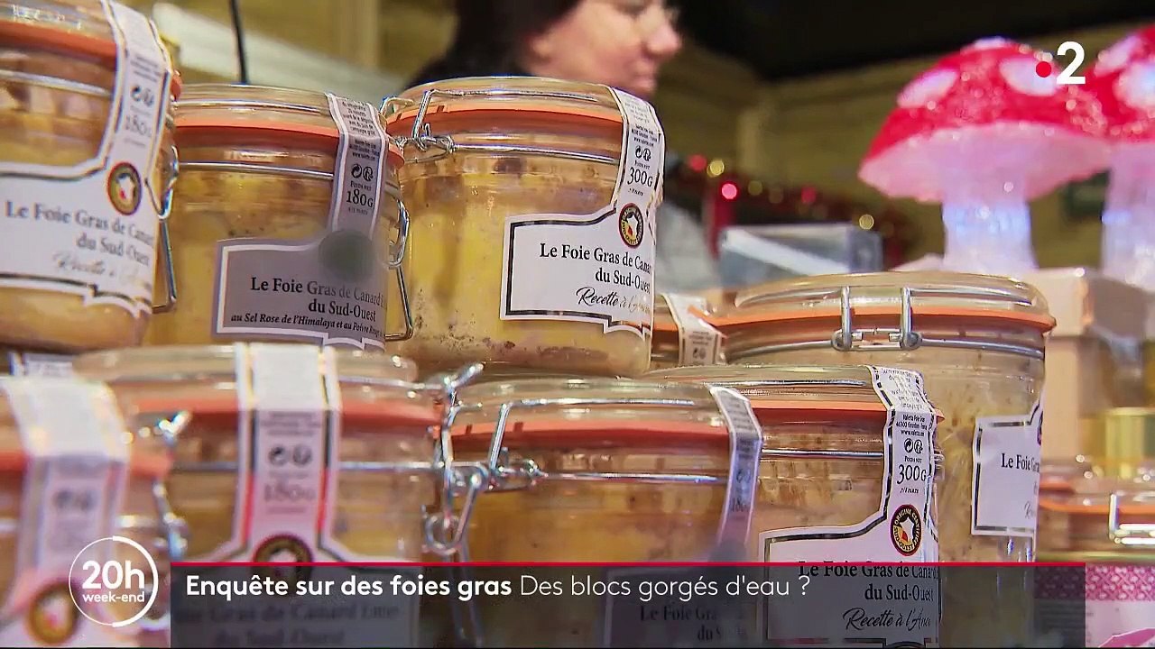 Foie gras : des blocs sont-ils gorgés d'eau ?