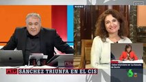 A Ferreras y a la ministra 'Chiqui' les entusiasma el nuevo manipulador CIS de Tezanos