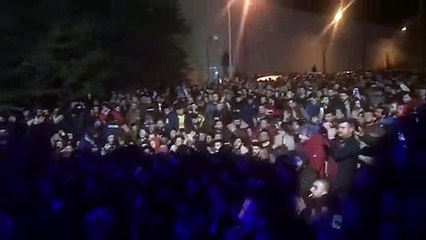 Trabzon'da Ünal Karaman'a özel tezahürat