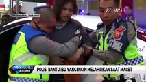 Detik-Detik Ibu Hamil Dibantu Polisi Terobos Macet di Lembang untuk Bersalin