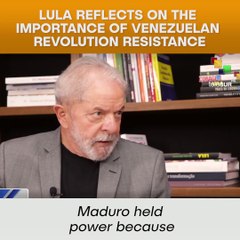 Lula Reflects On The Importance Of Venezuelan Revolution Resistance