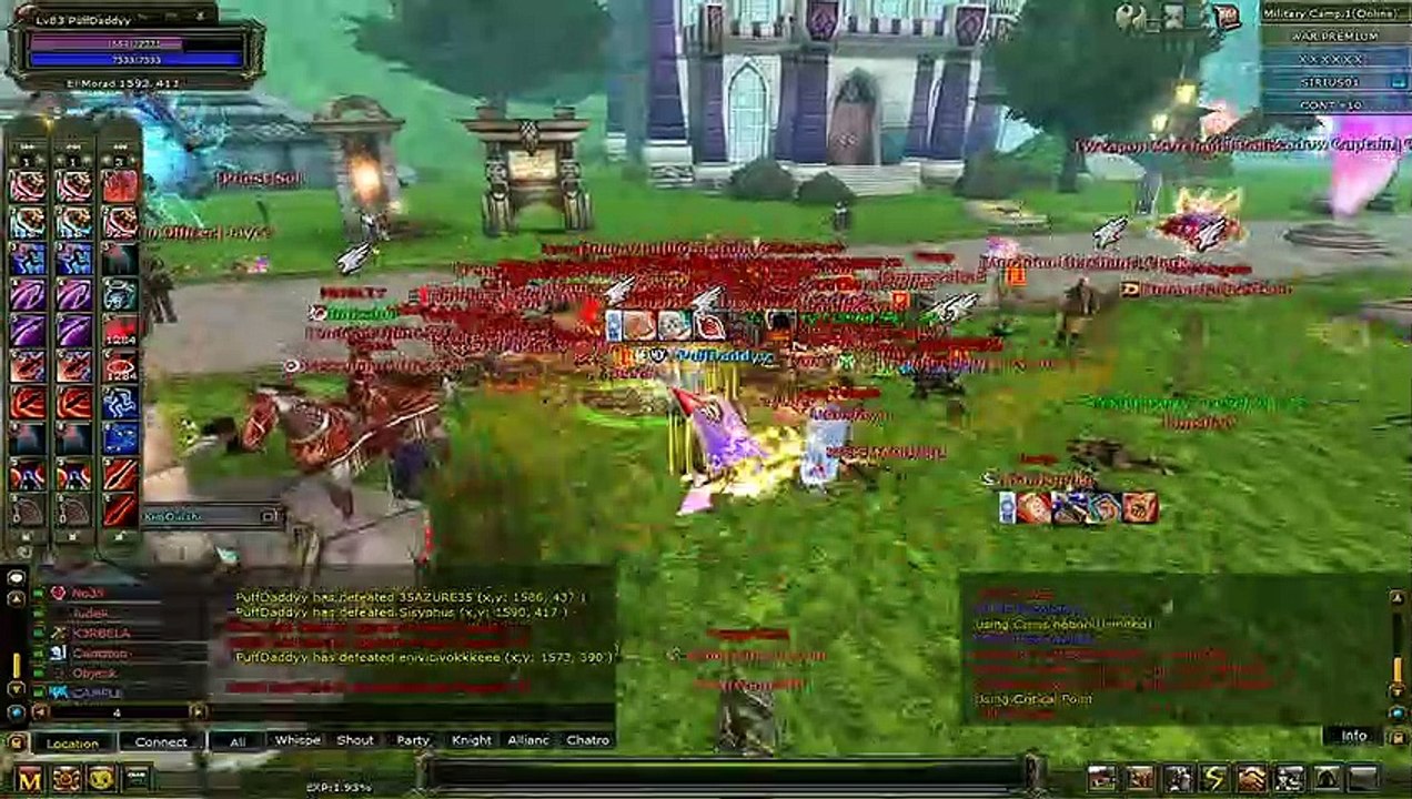 PuffDaddy Savaşta Town'a Tek Başına Girip Sayfa Atıyor!! #Sirius Knight Online Asas Pk