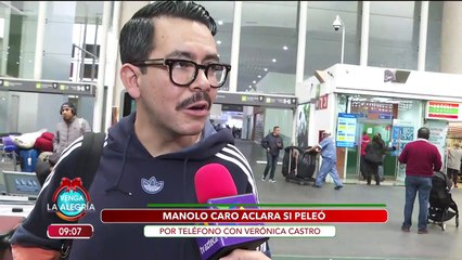 ¿Verónica Castro se peleó con Manolo Caro? El productor nos responde.  | Venga La Alegría