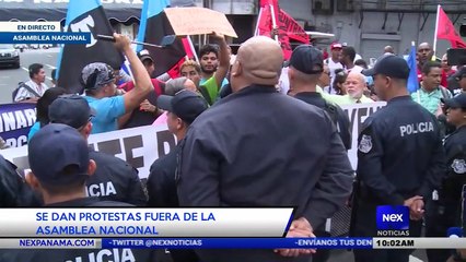 Download Video: Se dan protestas a las afueras de la Asamblea Nacional - Nex Noticias