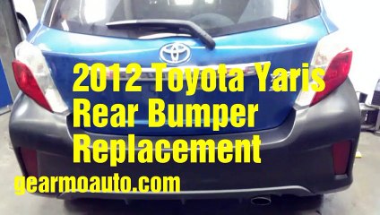 2012 Toyota Yaris Rear Bumper Replacement
