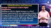 MBA || Mr.. RAHUL TRIPATHI || Globalisation and  Internet || TIAS || TECNIA TV