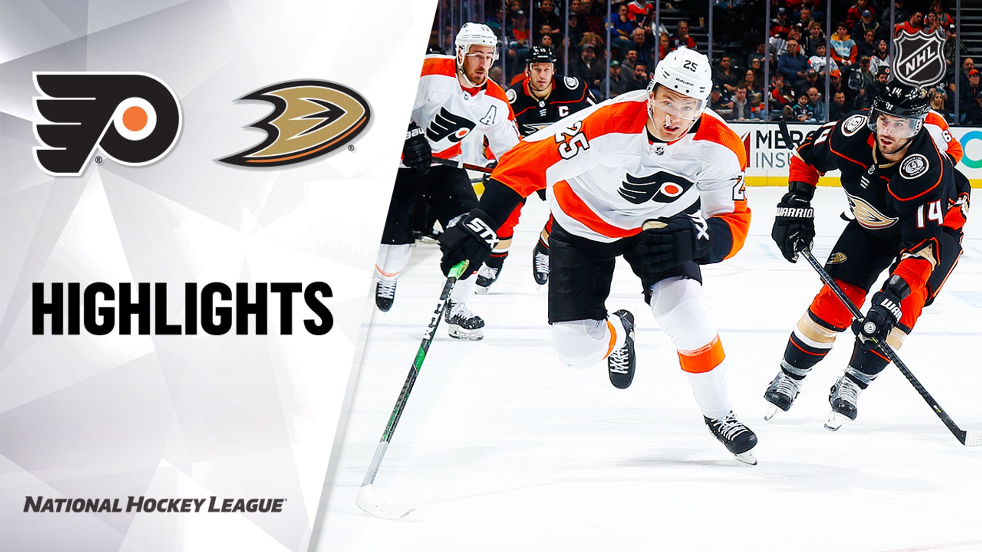NHL Highlights | Flyers @ Ducks 12/29 
