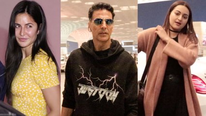 Akshay Kumar, Katrina Kaif, Sonakshi Sinha | Stars Leave For Their Vacation
