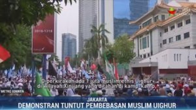 Aksi Bela Uighur di Kedubes Tiongkok