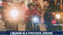 Jokowi Ditemani Kaesang Keliling Bogor Naik Motor