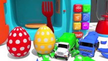 Learn Colors with Bunny Mold and Microwave Toy Street Vehicle Finger Family Song for Kids Children