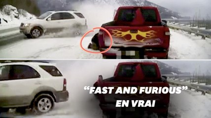 Ce dérapage digne de "Fast and Furious" a bien failli coûter la vie à cet automobiliste